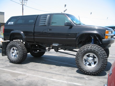 1994 Chevy 1500 P U 4X4 Originally gave it a 12 inch twisted suspension