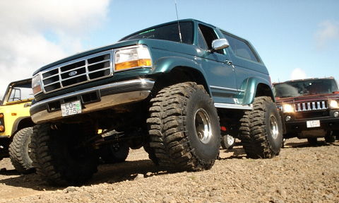 But the big wheeled Bronco is barely noticing any resistance at all