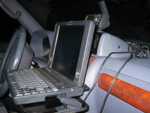 Laptop and GPS