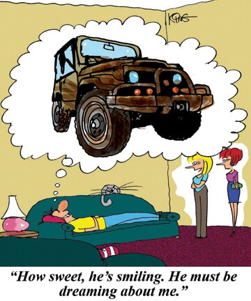 4x4 Off Road Cartoon - Dreaming about me!