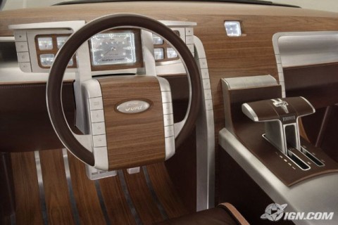 Ford Super Chief Concept Super Chief features an interior paneled in