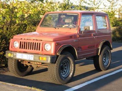 mar's 24 year old Suzuki Jimny The smallest 4x4 in Iceland capable of snow