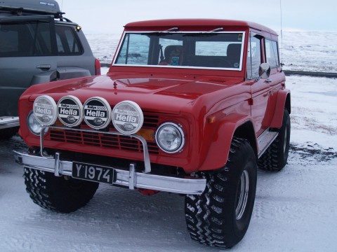 The 74 Bronco on 38s looks pretty small in comparison to many of the big guys.