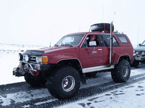 Gudmundur and Sigthor have just bought this older Toyota 4 Runner.