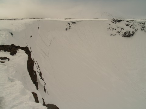 The huge crater