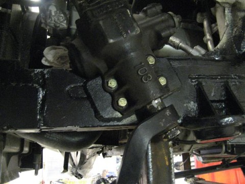 A Nissan Patrol steering box is fitted as well as a custom built steering arm.