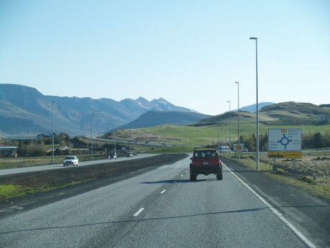 Offroad Eiríksjökull - view from Mosfellsbær