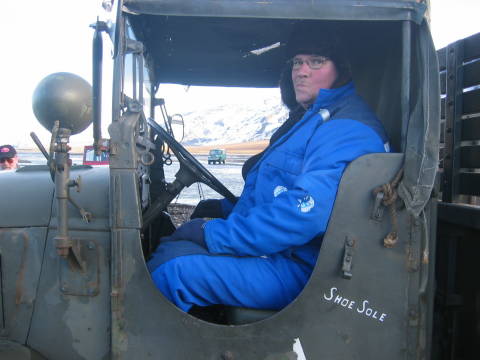 Old Army Trucks Driver