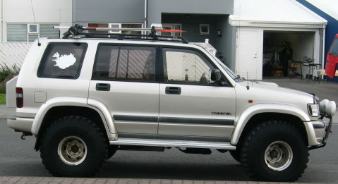 Isuzu Trooper in Reykjavik city