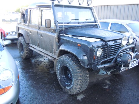 Land Rover Defender 110 Black LE Twin Cab pickup.