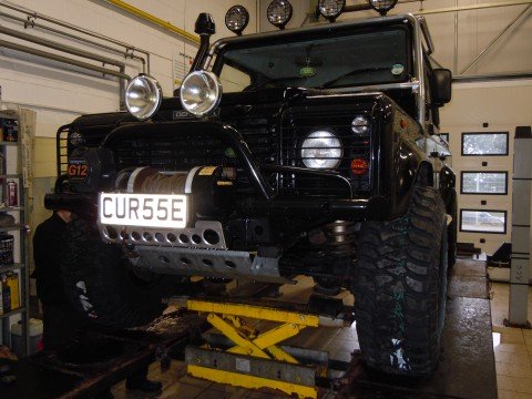 Land Rover Defender 110 Black LE Twin Cab pickup.