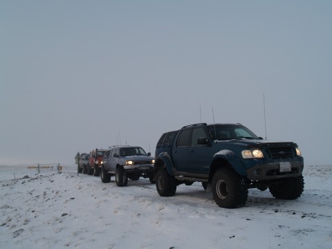 As we head north and into the highlands we take a short stop to soften the tires a little bit. 