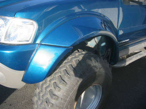 Custom Sport Trac - Fender Flares - After Paintjob