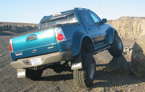 Custom Sport Trac - Fender Flares - Suspension Travel