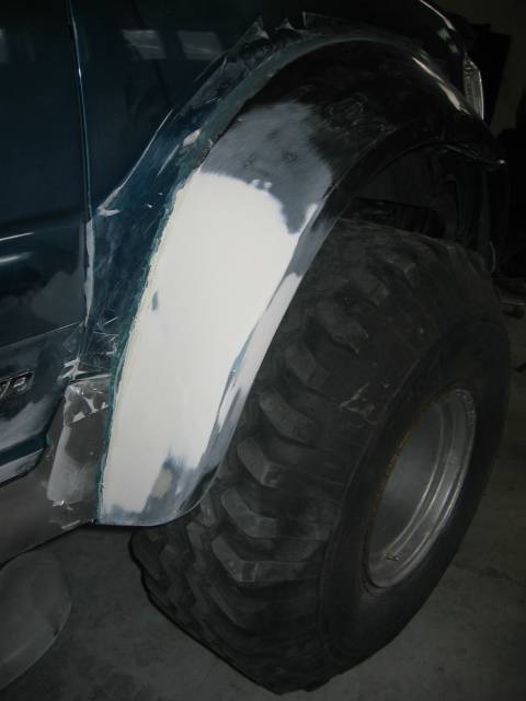 Custom Sport Trac - Fender Flares Prepared For Painting