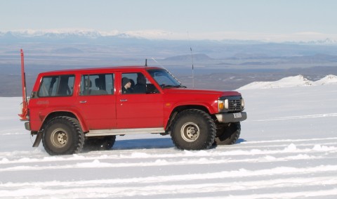 The "plummer" on his older Nissan Patrol.