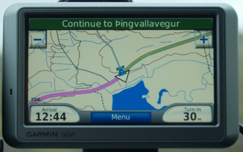 Garmin Nüvi 710 GPS - Map view