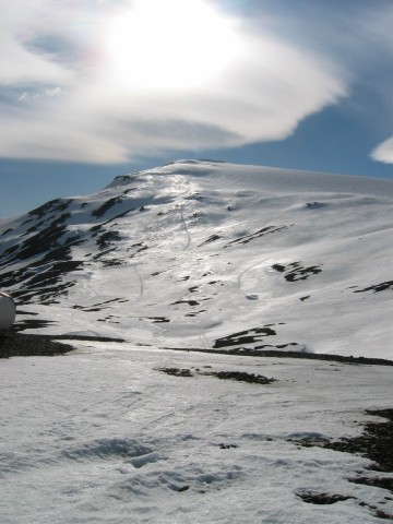 Joklasel - view to the glacier