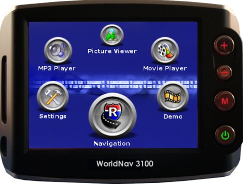 GPS with MP3 Device - WorldNav 3100