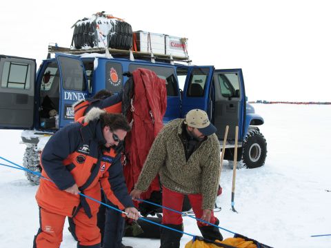 Arrival At the South Pole Station