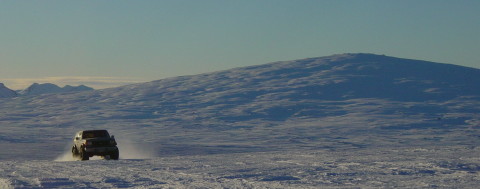 Descending from Skjaldbreidur