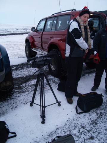 Our group (#2) gets three extra passengers, a film making teacher and two students that will be filming the tour.