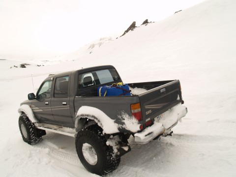 Hinrik on his Double Cab