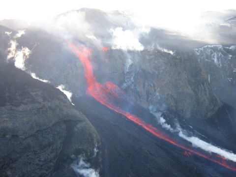 Lavafalls Eyjafjallajokull