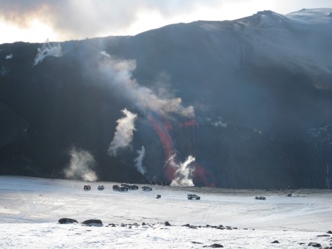 Lavafalls Eyjafjallajokull