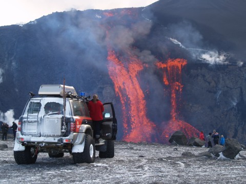 Lavafalls Eyjafjallajokull