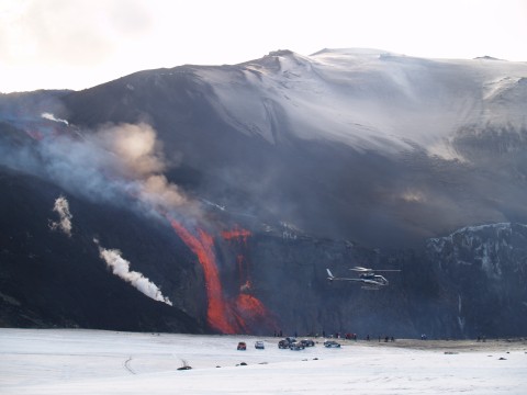 Lavafalls Eyjafjallajokull