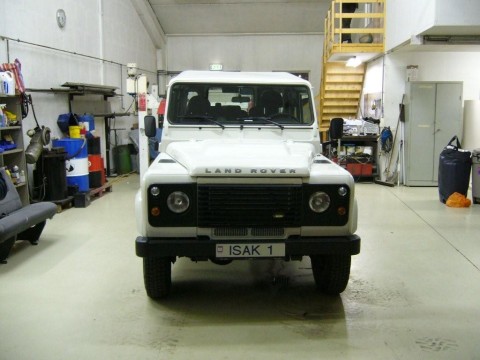 Modified Land Rover Defenders