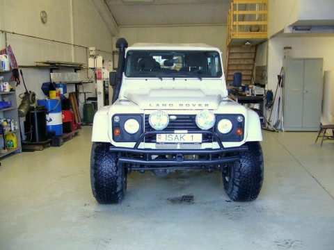 Modified Land Rover Defenders