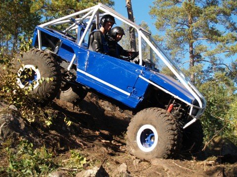 Maylinn Swinburne from Norway driving the "Flying Lassie" in the Pro-Modified class.