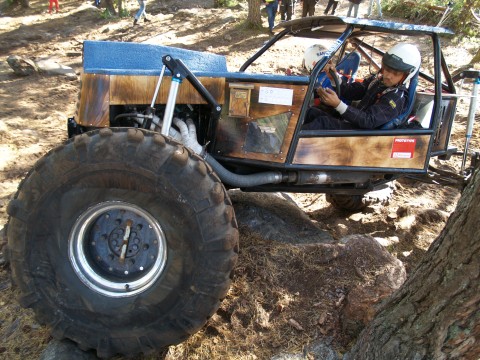 The Finn Samuli Suoiminen driving the proto class vehicle Kuksa Evo 2.0.