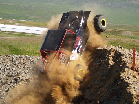 Hafsteinn Thorvaldsson in his Coke Zero truck