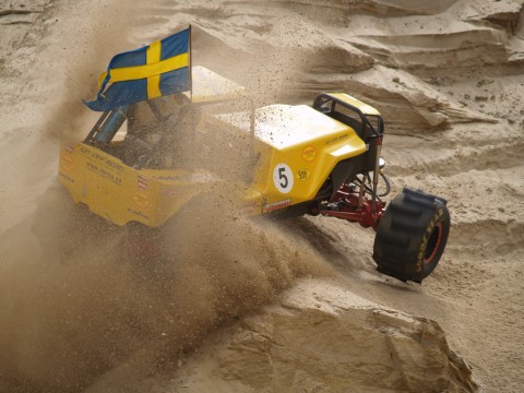 Rolf Keiser from Sweden shows some fantastic driving and gets the third place in the Unlimited Class.
