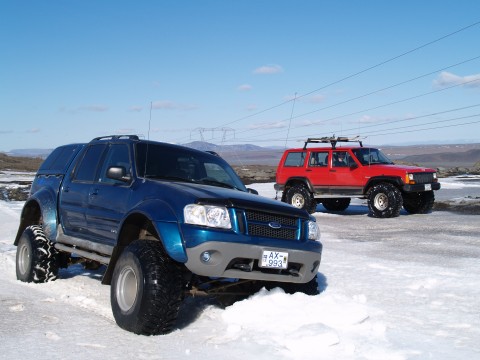 Offroad Eiríksjökull - Sport Trac and Cherokee