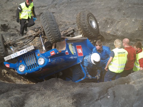 Steingrimur is the first one to roll a street legal truck. 