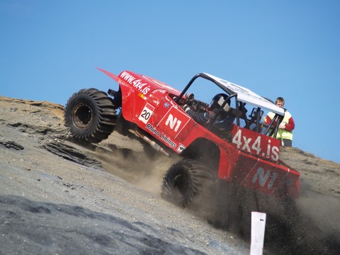 Ragnar Robertsson on his N1 Willys 