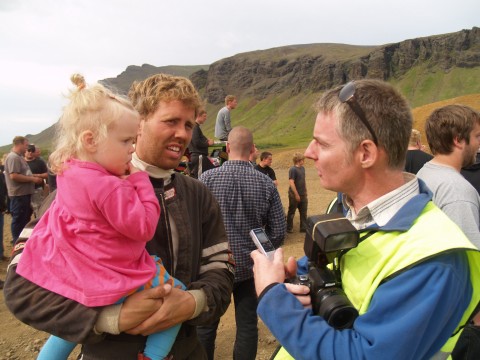  Hafsteinn Thorvaldsson being interviewed by Gordon Torbet