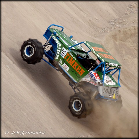 Daníel G. Ingimundarson driving the Green Thunder