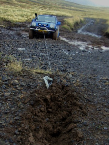 A small, but deep, mudhole in Langavatnsdalur