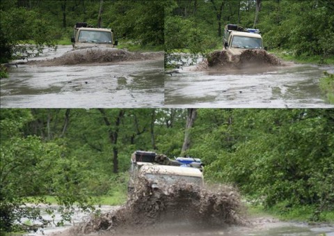 Rainy season "fun in the mud" 